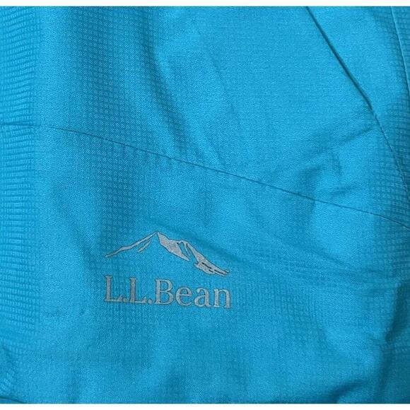 L.L. Bean Double Up Outerwear System Rain Jacket Girls Sz M 5-6 Teal *flaw Arm - Picture 4 of 14